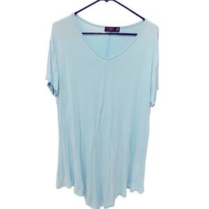 Doubleju Short Sleeve Top Aqua Size 3XL